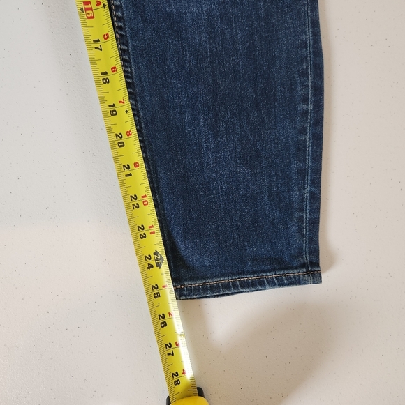 Silver Suki Cropped Denim Jeans Skinny Capri Stretchy Dark Wash Mid Rise Size 28 - Picture 10 of 11